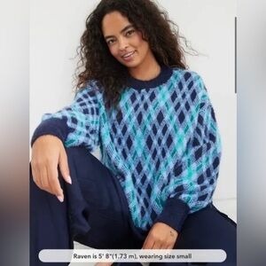 37 Aerie Flurry Oversized Crew Sweater - OVERSIZED